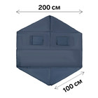 Пол для зимней палатки, шестиугольник, 200 х 200 см, серый - фото 11810177