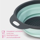 Дуршлаг складной Доляна «Компакт», 29.5×23.8×9 см, бирюзовый - Фото 3