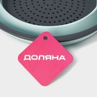 Дуршлаг складной Доляна «Компакт», 29.5×23.8×9 см, бирюзовый - Фото 7