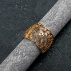Кольцо для салфеток «Виноград. Золото», 4×3 см, цвет золотой - фото 8878258