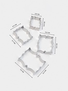 Формы для печенья «Рамка для пожелания», набор 4 шт., нержавеющая сталь, серебристые - Фото 2