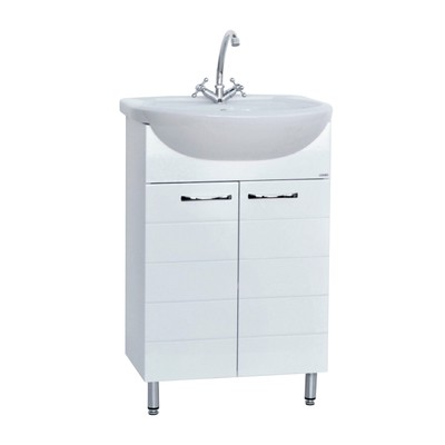 Тумба для ванной комнаты «Престиж 60», с раковиной «Грация», 600×434×860 мм, цвет белый