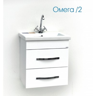 Тумба Омега 50/2 с раковиной Como 50