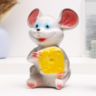 Копилка "Мышь с сыром" средняя, 11х15х19см - фото 2365707