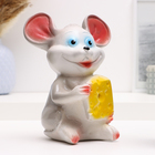 Копилка "Мышь с сыром" средняя, 11х15х19см - фото 8535590