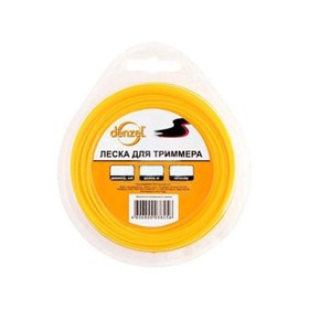 Леска для триммера Denzel 96173, звезда, 2.4 ммх15 м