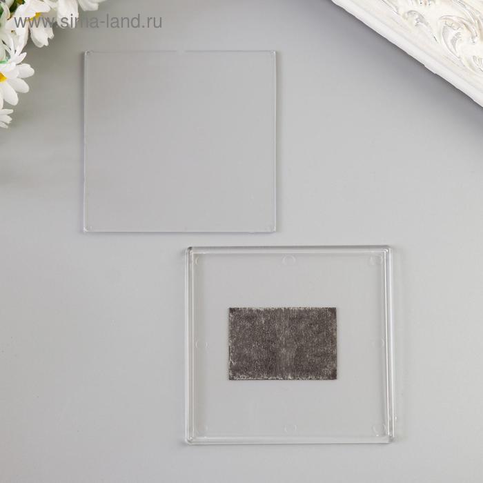 Заготовка акрилового магнита 10х10 см, квадрат - Фото 1