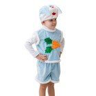 Карнавальный костюм "Зайчик", шапка, безрукавка, шорты, рост 104-116 см - фото 24532173