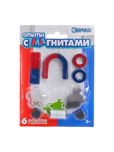 Набор для опытов «Опыты с магнитами», 6 опытов