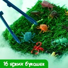 Развивающий набор «Умные букашки», 16 фигурок, полянка, по методике Монтессори, 3+ - Фото 2