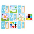 Развивающий набор «Цветная роса», 30 камешков, полянка, по методике Монтессори, 3+ - Фото 6