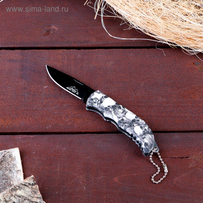 Нож складной «Черепа», 14 см, клинок 66 мм/1 мм - Фото 1