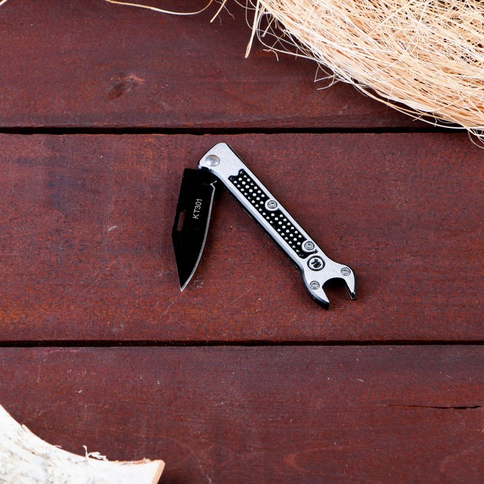 Нож перочинный складной "Гаечный ключ" 15см, клинок 60мм/1мм - фото 1908496010