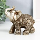 Набор фигурок полистоун «Слоны песочные», 7 шт., h=10; 9; 7.5; 7; 6.5; 6; 5 см - Фото 2