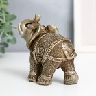 Набор фигурок полистоун «Слоны песочные», 7 шт., h=10; 9; 7.5; 7; 6.5; 6; 5 см - Фото 3