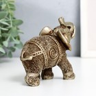 Набор фигурок полистоун «Слоны песочные», 7 шт., h=10; 9; 7.5; 7; 6.5; 6; 5 см - Фото 4