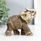 Набор фигурок полистоун «Слоны песочные», 7 шт., h=10; 9; 7.5; 7; 6.5; 6; 5 см - Фото 5