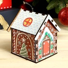 Чайный домик новогодний «Пряничный домик», 10.5×9.5×12 см - Фото 3