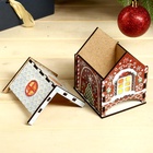 Чайный домик новогодний «Пряничный домик», 10.5×9.5×12 см - Фото 4