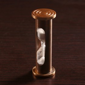 Песочные часы латунь "Антик" (1 мин) 3х3х9,5 см