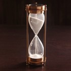 Песочные часы "Часы и компас" (5 мин) алюминий 7х6,5х19 см - фото 9560218