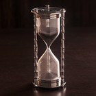 Песочные часы "Маеджа" латунь, алюминий (4 мин 30 сек) 7,5х7,5х17 см - фото 10623239