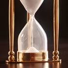 Песочные часы "Меланта" латунь, стекло (5 мин) 8х8,5х14,5 см - Фото 2