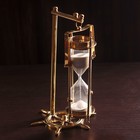 Песочные часы "Подвесные и компас" латунь (5 мин) 15х15х26 см - фото 8878803