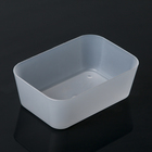 Корзинка пластиковая для хранения «Гладь», цвет белый матовый - Фото 1
