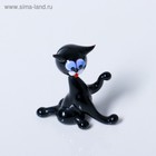 Сувенир из стекла "Кошка с поднятой лапкой" МИКС - Фото 1