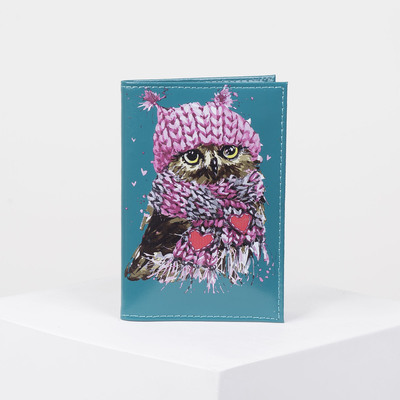 Обложка для паспорта, цвет бирюзовый