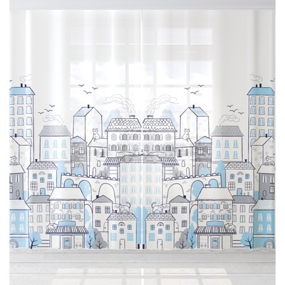 Комплект тюлей "Этель" My sweet home 145*260 см-2 шт, 100% п/э, 140 г/м2