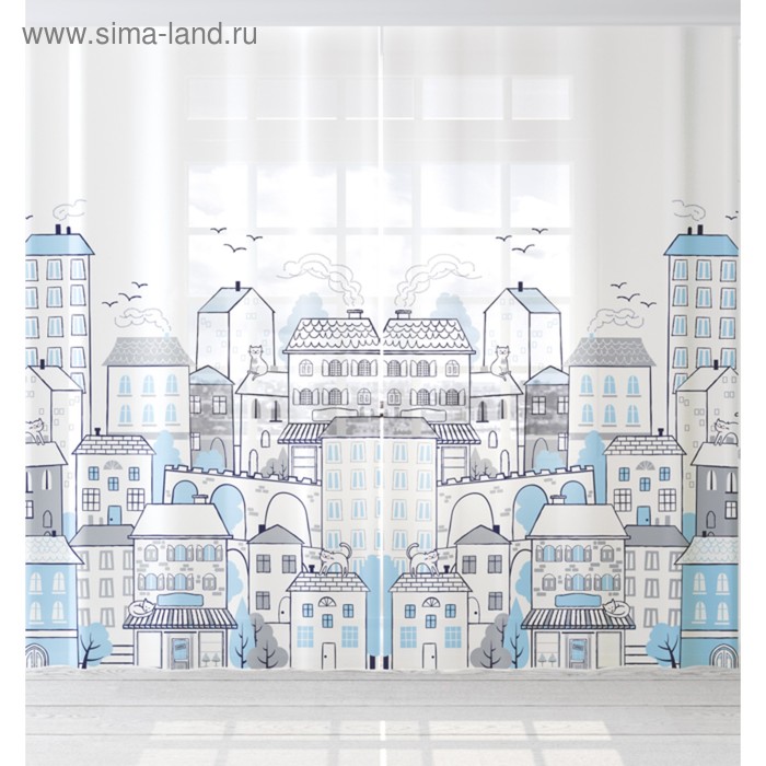 Комплект тюлей "Этель" My sweet home 145*260 см-2 шт, 100% п/э, 140 г/м2 - Фото 1