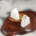 Набор для специй Доляна «Эстет. Ёлочки», 2 шт: солонка, перечница - Фото 2