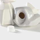 Набор для специй BellaTenero «Лисы», солонка 80 мл, перечница 80 мл, на бамбуковой подставке, фарфор, белый - Фото 6