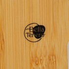 Набор фарфоровый для специй на бамбуковой подставке BellaTenero «Кактусы», 2 предмета: солонка 75 мл, перечница 75 мл, цвет белый - фото 4285465
