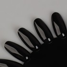 Палитра для лаков «Овальная», 20 ногтей, фасовка 10 шт, цвет чёрный - Фото 4