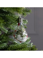 Ёлочный шар «Ветка ели», 5 LED, от батареек, свечение белое - Фото 5