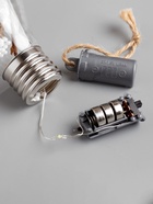 Ёлочный шар «Шишки», 5 LED, от батареек, свечение белое - фото 6618130