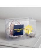 Ёлочный шар «Новый год», 5 LED, от батареек, свечение белое - фото 6618134