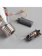 Ёлочный шар «Снежные нити», 5 LED, от батареек, свечение тёплое белое - Фото 6