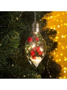 Ёлочный шар «Ягоды», 5 LED, от батареек, свечение тёплое белое - Фото 4