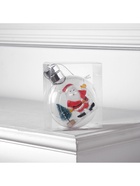 Ёлочный шар «Дед Мороз», 5 LED, от батареек, свечение тёплое белое - Фото 6