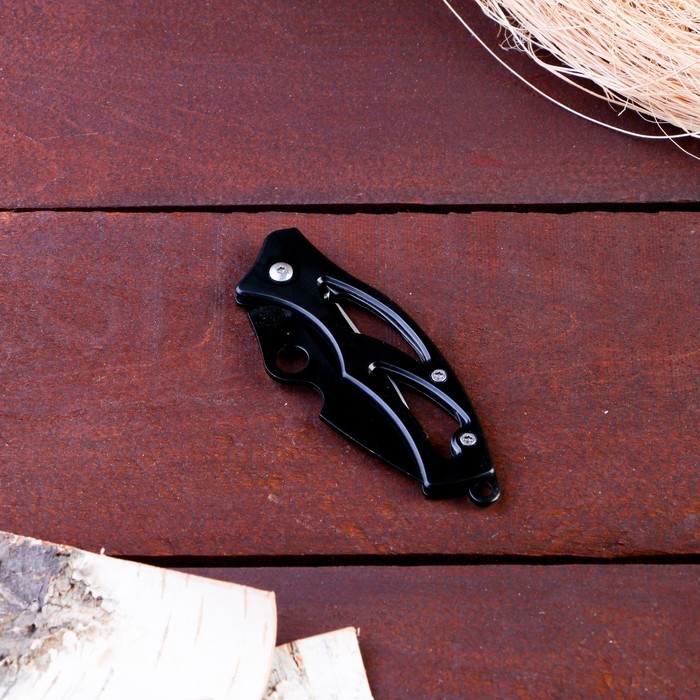Нож перочинный складной "Черный ворон", лезвие 6 см - фото 1927499349