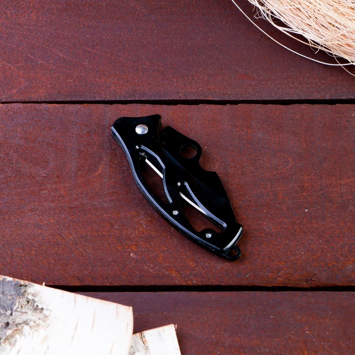 Нож перочинный складной "Черный ворон", лезвие 6 см - фото 1927499350