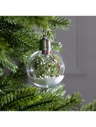 Ёлочный шар «Ветка ели», 1 LED, от батареек, свечение тёплое белое - Фото 5