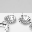 Серьги металл «Эстетика» трапеция, цвет серебро - Фото 3