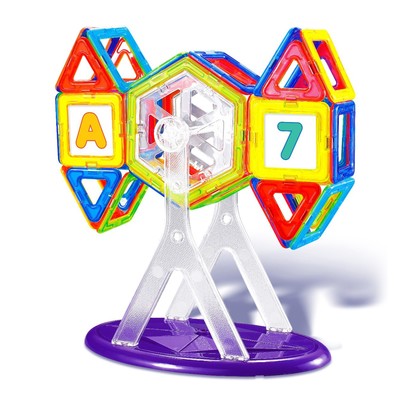 Магнитный конструктор Magical Magnet, 56 деталей, прозрачные, в пакете