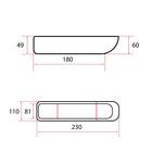 Сани волокуши PolimerList Safari Super, 230х100х48 см, обвязка, дышло, углубленные - Фото 4