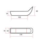 Сани волокуши PolimerList Малые СВП-150, 170×70×26 см, обвязка, дышло, с отбойником - Фото 2